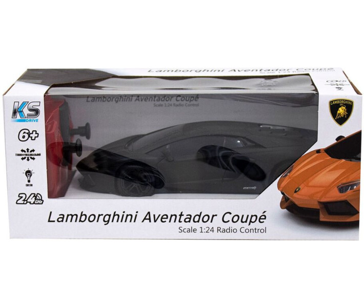 Фото - радіокеровану іграшку Автомобіль на радіокеруванні KS DRIVE - LAMBORGHINI AVENTADOR LP 700-4 (1:24, 2.4Ghz, чорний) (124GLBB)