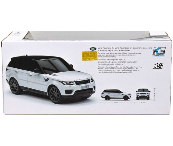 Фото - радіокеровану іграшку Автомобіль на радіокеруванні KS DRIVE - LAND ROVER RANGE ROVER SPORT (1:24, 2.4Ghz, білий) (124GRRW)