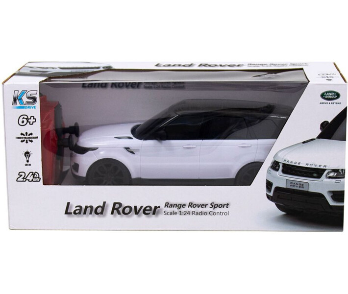 Фото - радіокеровану іграшку Автомобіль на радіокеруванні KS DRIVE - LAND ROVER RANGE ROVER SPORT (1:24, 2.4Ghz, білий) (124GRRW)