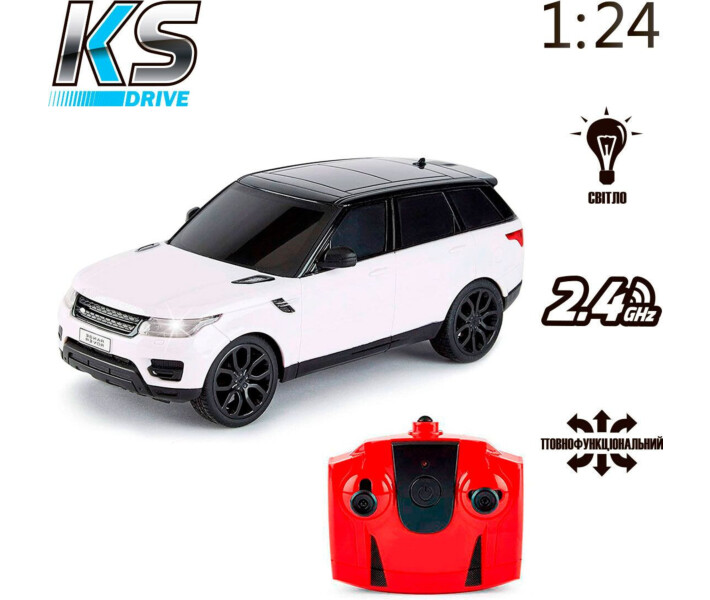 Фото - радіокеровану іграшку Автомобіль на радіокеруванні KS DRIVE - LAND ROVER RANGE ROVER SPORT (1:24, 2.4Ghz, білий) (124GRRW)