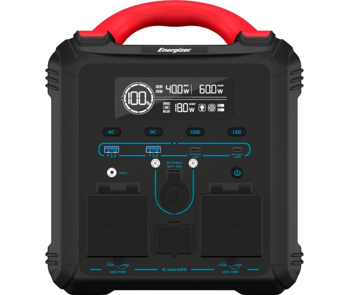 Фото - зарядну станцію Зарядна станція ENERGIZER 700W, 551Wh, LMFP (PPS550W1F)