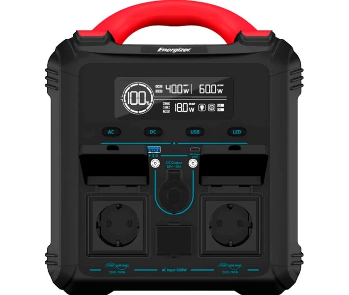 Фото - зарядну станцію Зарядна станція ENERGIZER 700W, 551Wh, LMFP (PPS550W1F)