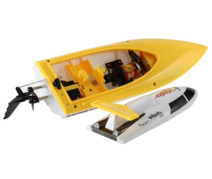Фото - радіокеровану іграшку Катер на радіокеруванні Fei Lun FT007 Racing Boat (жовтий) (FL-FT007y)