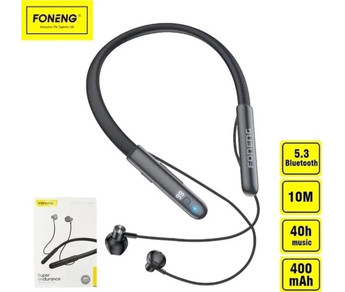 Фото - навушники Навушники Foneng BL37 Digital Display Neckband Bluetooth Earphone (BL37-BE-DDN)