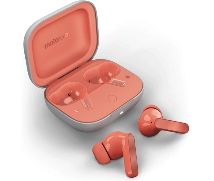 Фото - навушники Навушники Motorola Moto Buds (PG38C05750) Coral Peach