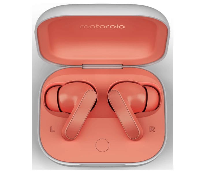 Фото - навушники Навушники Motorola Moto Buds (PG38C05750) Coral Peach