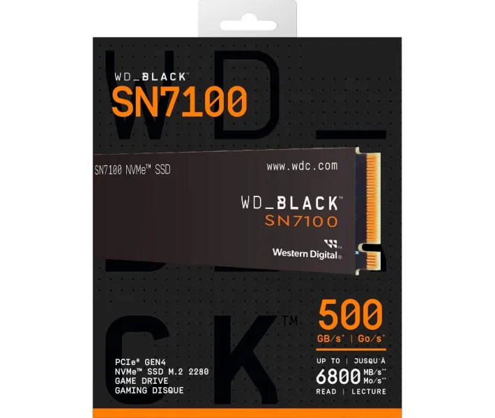 SSD-накопичувач WD Black SN7100 500GB M.2 NVMe (WDS500G4X0E
