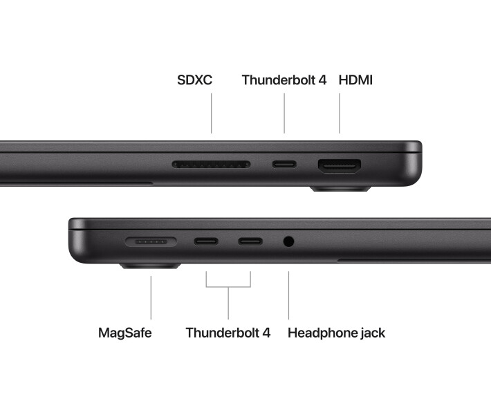Фото - ноутбук Ноутбук Apple MacBook Pro 14" M3 Max 1TB (MRX53) Space Black