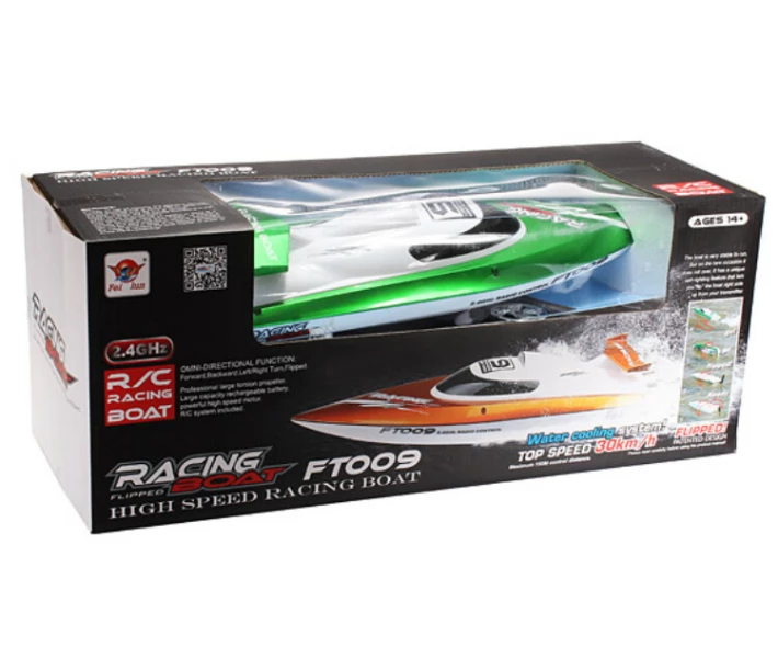 Фото - радіокеровану іграшку Катер на радіокеруванні Fei Lun High Speed Boat (зелений) (FL-FT009g)