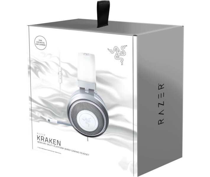 Фото - навушники Навушники RAZER Kraken Multi Platform Mercury Edition (RZ04-02830400-R3M1)