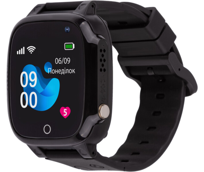 Фото - смарт-годинник Смарт-годинник для дітей  AmiGo GO008 MILKY GPS WIFI Black