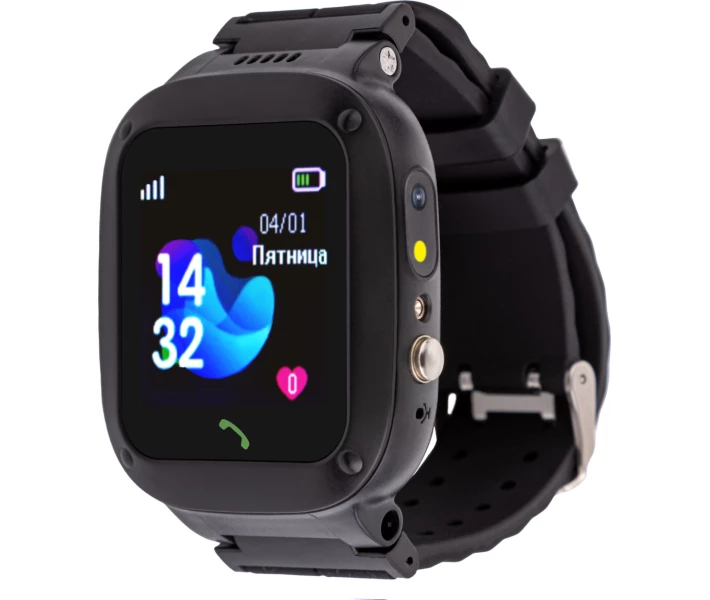 Фото - Смарт-годинники Дитячий смарт-годинник AmiGo GO004 Splashproof Camera+LED Black