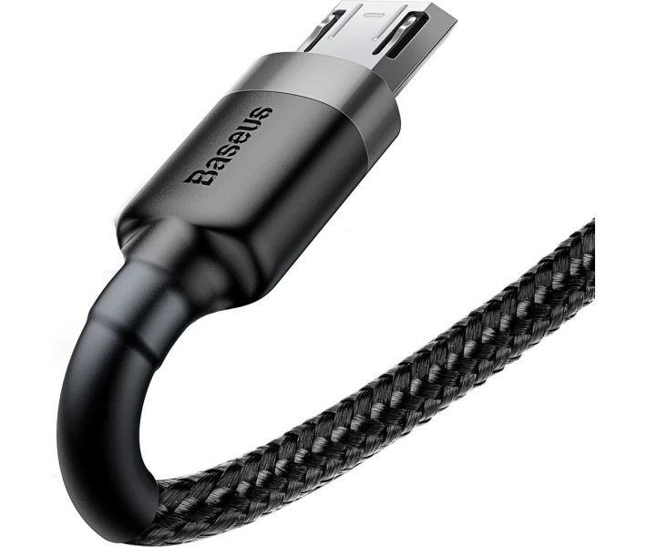 Фото - кабель та перехідник Кабель Baseus Cafule Cable USB to Micro 2.4A 1m Gray/Black (CAMKLF-BG1)