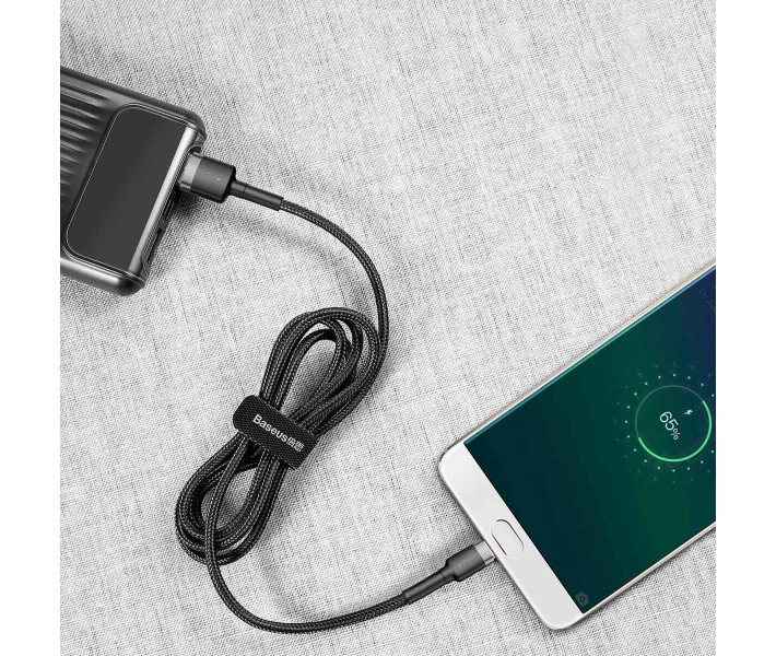 Фото - кабель та перехідник Кабель Baseus Cafule Cable USB to Micro 2.4A 1m Gray/Black (CAMKLF-BG1)