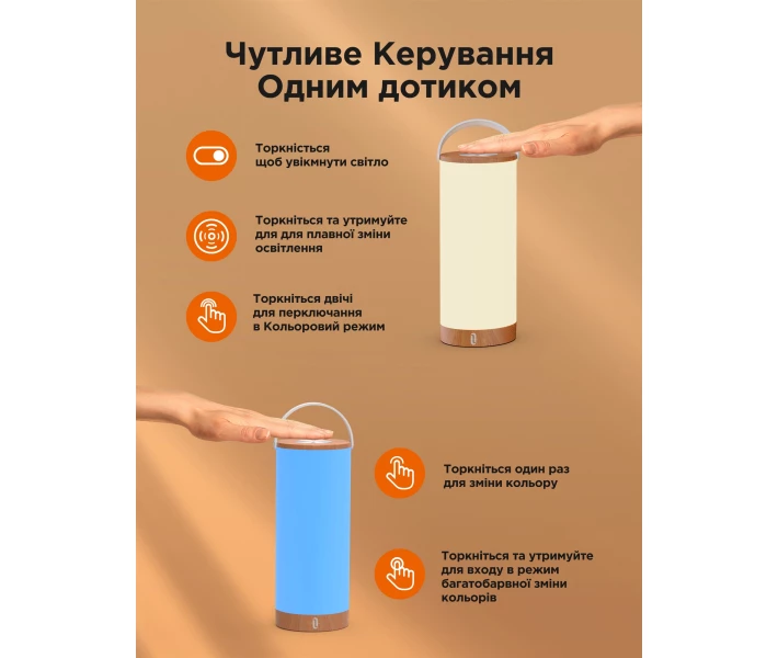 Фото - нічник Настільна лампа нічник TaoTronics TT-DL23 PRO RGB 5W 4000mAh 2700-3000K