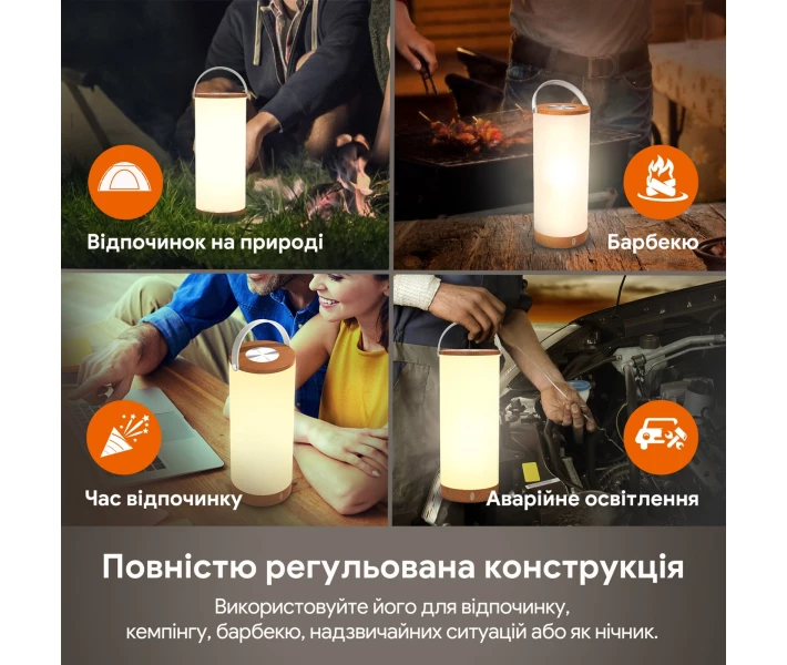 Фото - нічник Настільна лампа нічник TaoTronics TT-DL23 PRO RGB 5W 4000mAh 2700-3000K