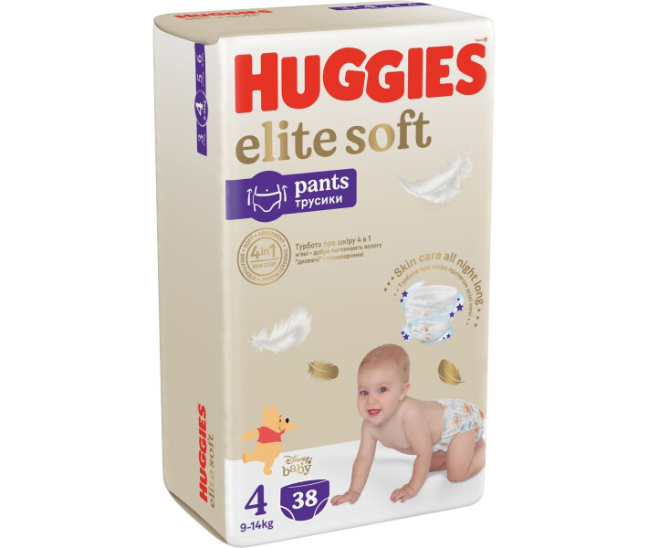 Фото - підгузник Трусики-підгузки Huggies Elite Soft Pants 4 (9-14 кг) 38 шт (5029053549323)