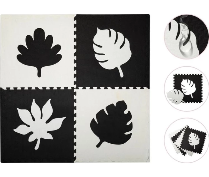Фото - розвиваючий килимок Килимок-пазл MoMi Feli Black (120 x 120 cm) (AKCE00028)
