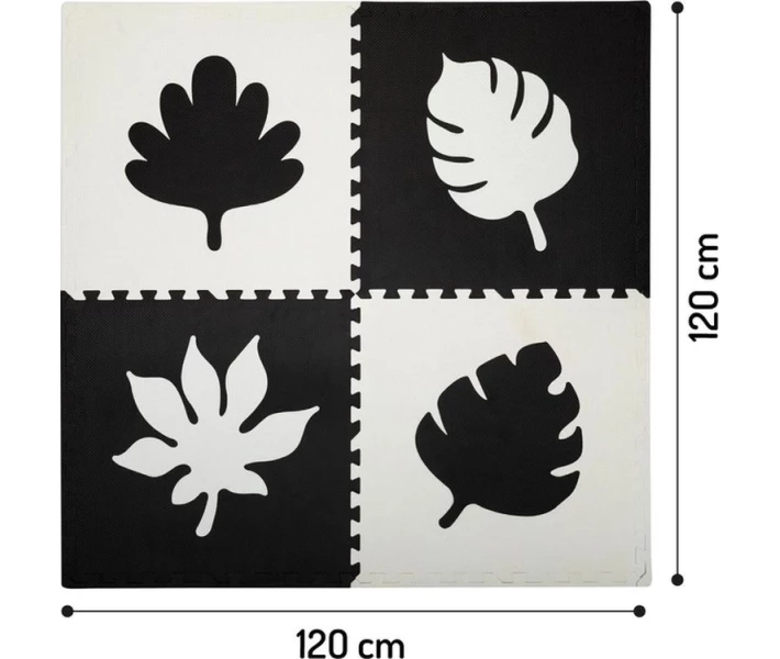Фото - розвиваючий килимок Килимок-пазл MoMi Feli Black (120 x 120 cm) (AKCE00028)