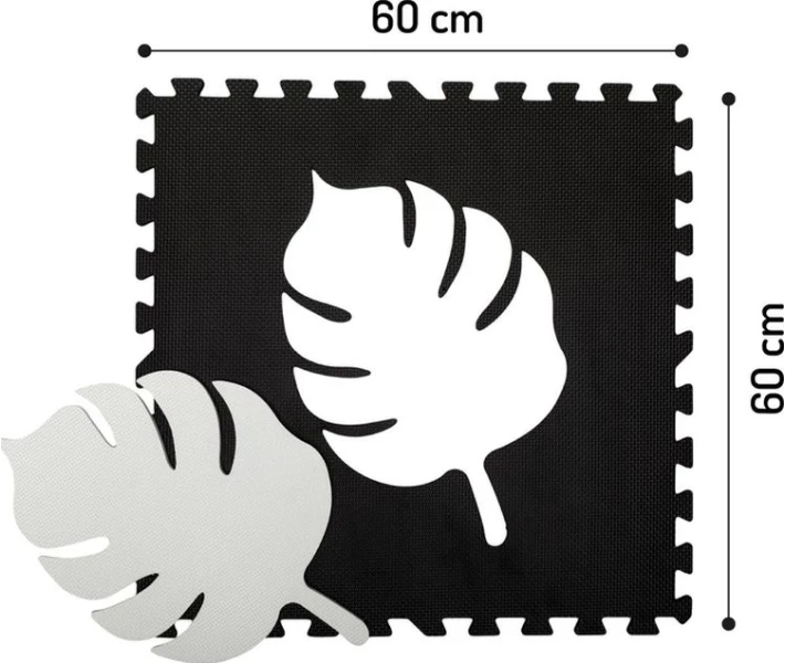 Фото - розвиваючий килимок Килимок-пазл MoMi Feli Black (120 x 120 cm) (AKCE00028)