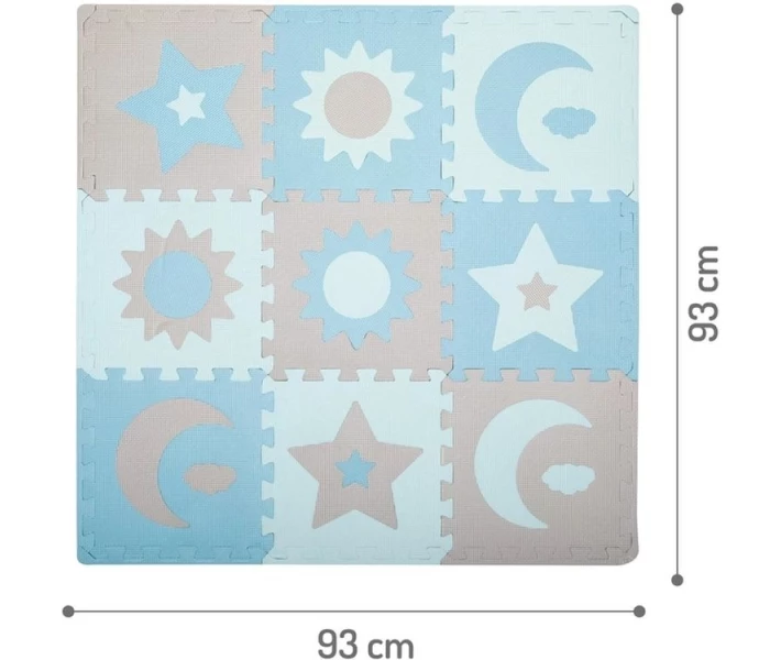 Фото - розвиваючий килимок Килимок-пазл MoMi Nebe Blue (90 x 90 cm) (AKCE00031)