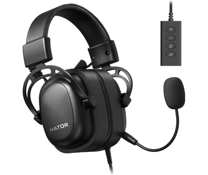 Фото - навушники Навушники HATOR Hypergang 2 USB 7.1 (HTA-940) Black