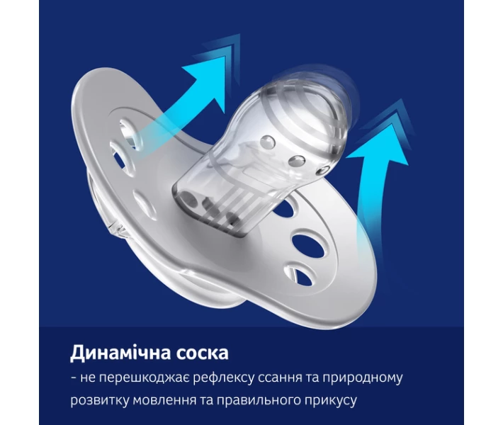 Фото - пустушку Пустушка силіконова динамічна LOVI 18+ міс. 2 шт. Night&Day Boy (22/916boy)