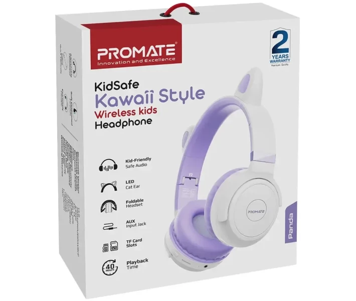 Фото - навушники Навушники Promate Panda (panda.lilac) Lilac