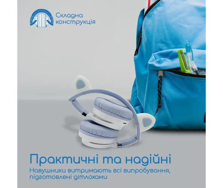Фото - навушники Навушники Promate Panda (panda.lilac) Lilac