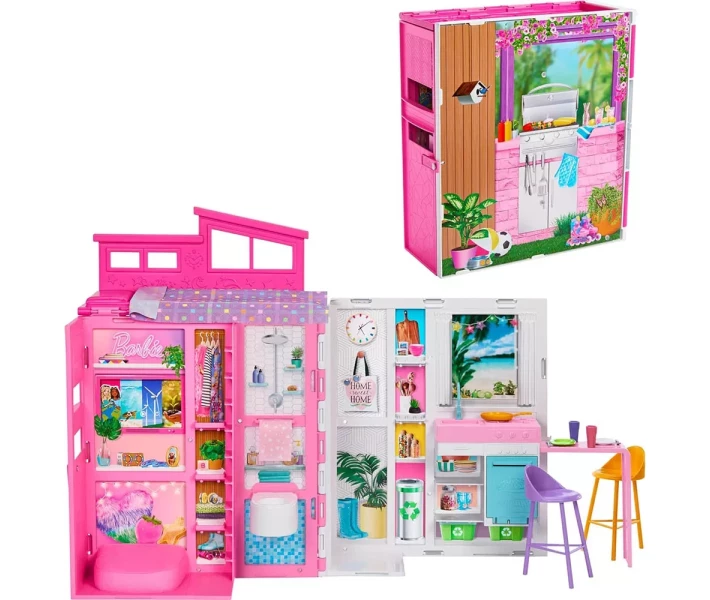Фото - ляльки, набори для ляльок Ігровий набір Barbie Будиночок для відпочинку (HRJ76)
