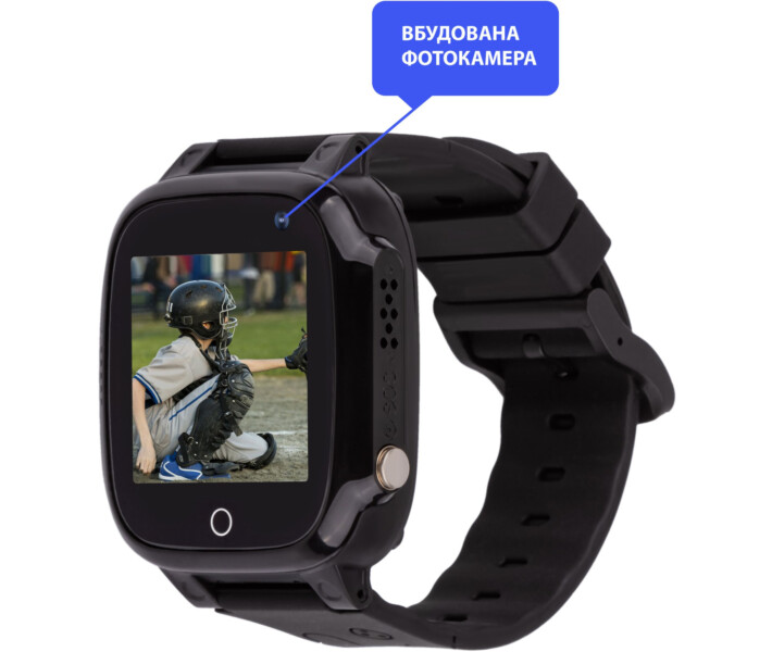 Фото - смарт-годинник Смарт-годинник для дітей  AmiGo GO008 MILKY GPS WIFI Black