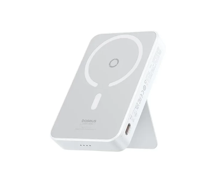 Фото - універсальну мобільну батарею Power Bank Baseus 5000mAh 20W (P10064101223-00)білий з ніжкою
