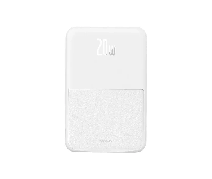 Фото - універсальну мобільну батарею Power Bank Baseus 5000mAh 20W (P10064101223-00)білий з ніжкою