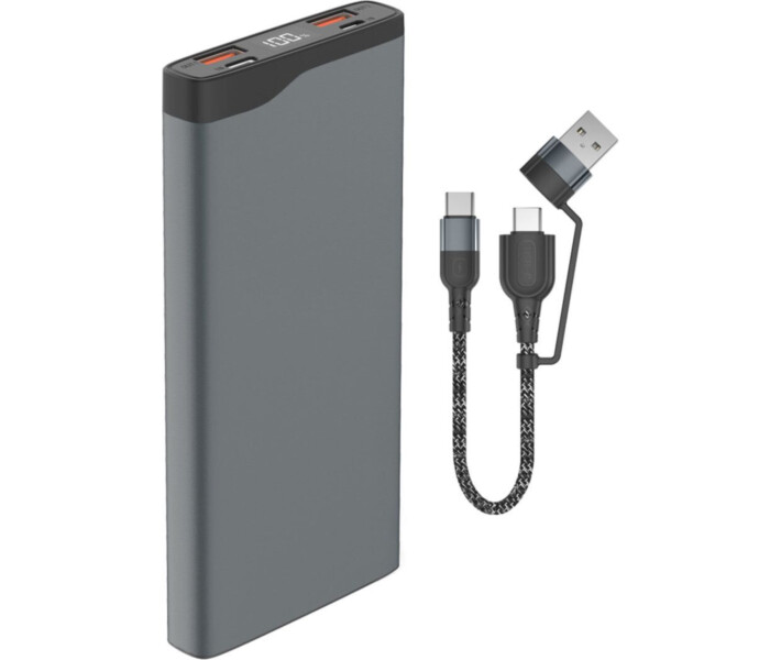 Фото - універсальну мобільну батарею Power Bank 4Smarts VoltHub Pro 10000mAh 22.5W Black with Quick Charge, PD gunmetal *Select Edition*