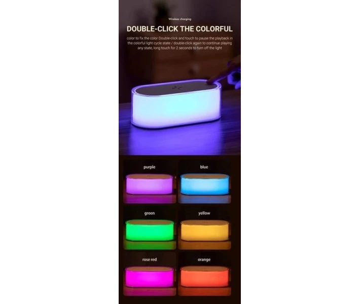 Фото - нічник Нічник з бездротовою зарядкою Proove Multicolor Glow (59545)