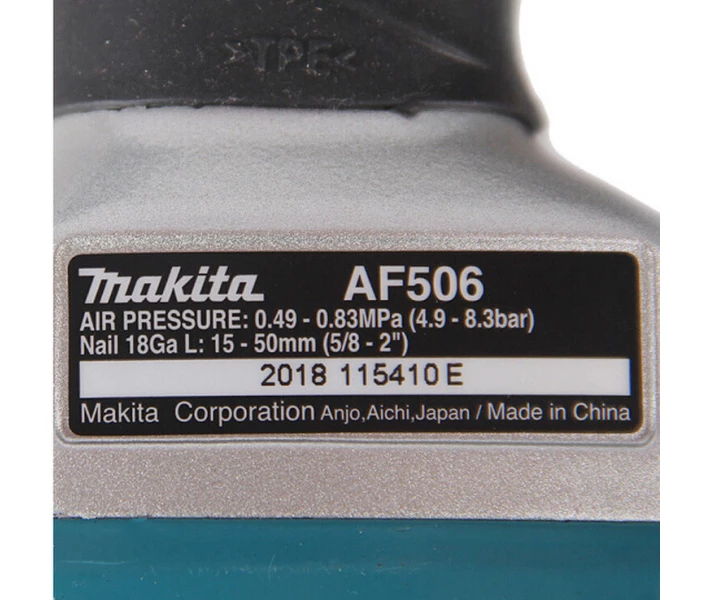 Фото - пневмостеплер Цвяхозабивач Makita AF 506 пневматичний, 15-50мм