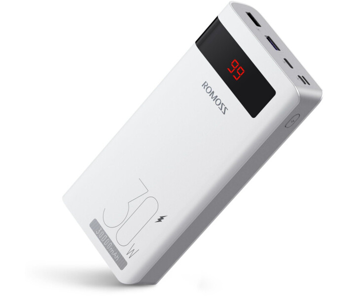 Фото - універсальну мобільну батарею Power Bank Romoss 30000mAh 30W Sense 8PS Pro (PHP30-892-1133H) білий