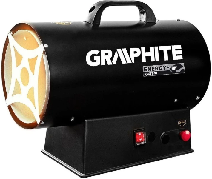 Фото - теплову гармату Теплова гармата газова GRAPHITE 58GE100 акумуляторна 18В 15кВт