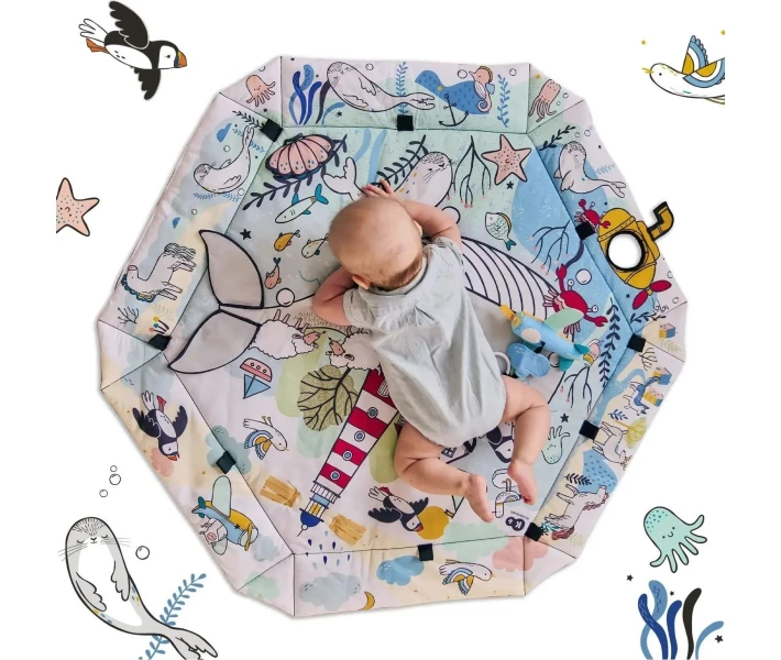 Фото - розвиваючий килимок Розвиваючий килимок Kinderkraft Smartplay Sea (KPSMSE00MUL0000) (00-00305165)