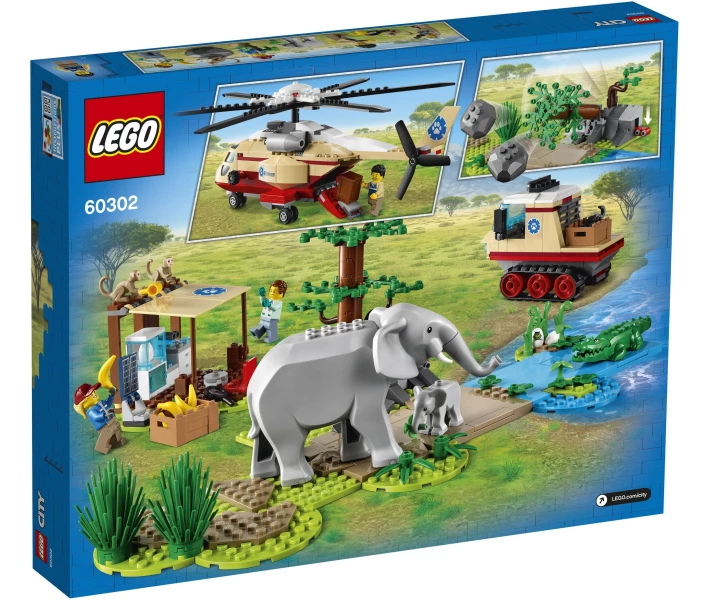 Фото - дитячий конструктор LEGO® City Операція з порятунку звірів (60302)