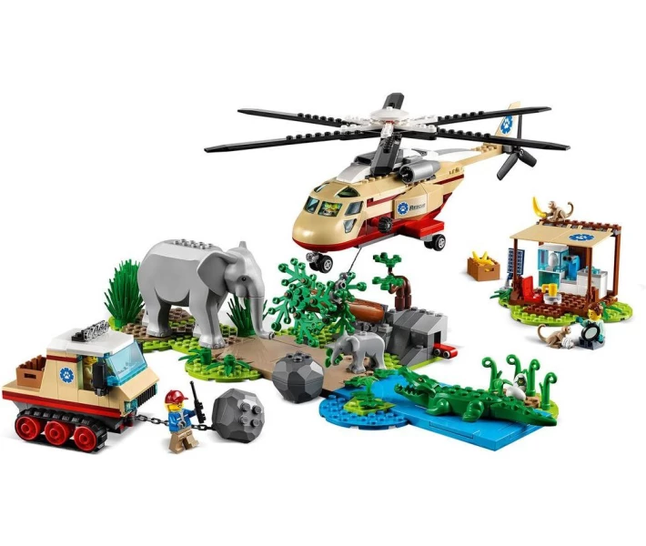 Фото - дитячий конструктор LEGO® City Операція з порятунку звірів (60302)