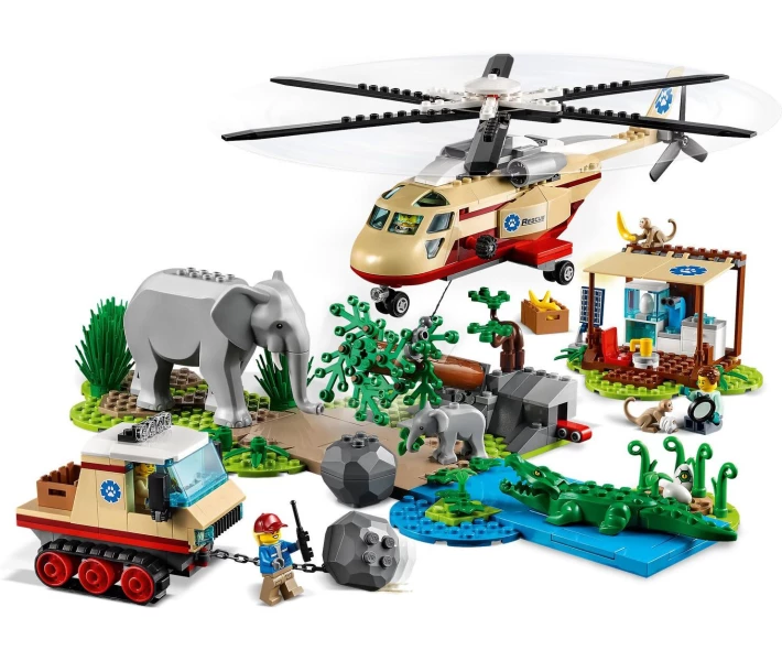 Фото - дитячий конструктор LEGO® City Операція з порятунку звірів (60302)