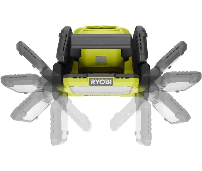 Фото - прожектор Прожектор панельний Ryobi RLPH18-0, 18В ONE+ Hybrid, робота від мережі та АКБ, 3 LED панелі, 3000лм, 3 режими яскравості