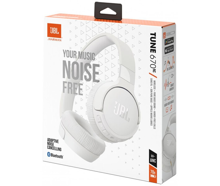 Фото - навушники Навушники JBL Tune 670 NC (JBLT670NCWHT) White