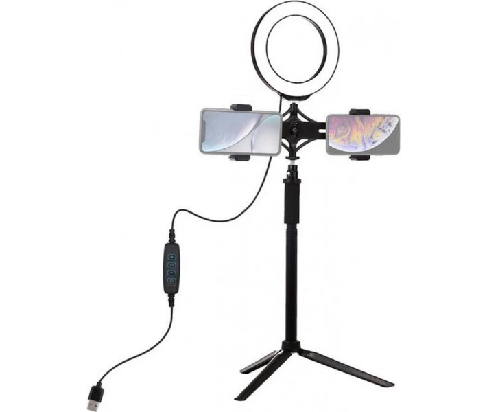 Фото - Кільцеве світло Кільцева лампа Puluz PKT3038 6.2 "+ штатив 55см (14W)