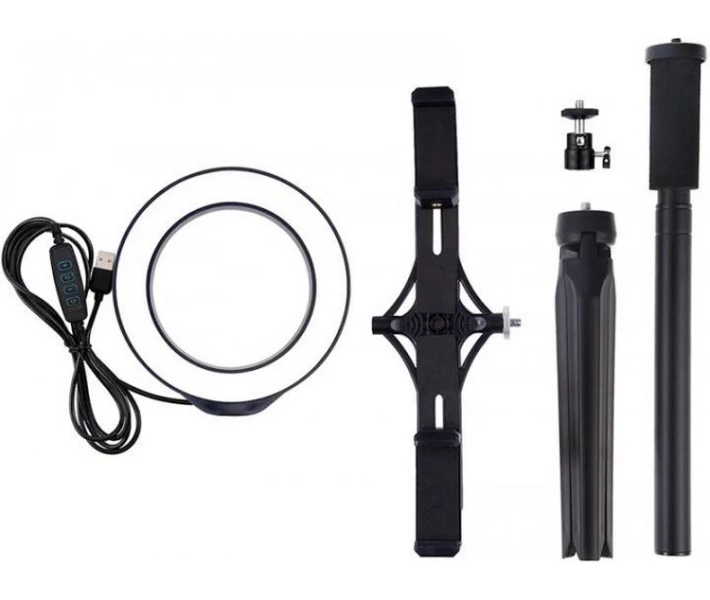 Фото - Кільцеве світло Кільцева лампа Puluz PKT3038 6.2 "+ штатив 55см (14W)