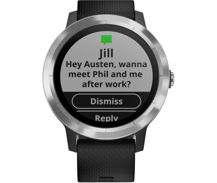 Фото - смарт-годинник Смарт-годинник Garmin Vivoactive 3 Black with Stainless (010-01769-01)