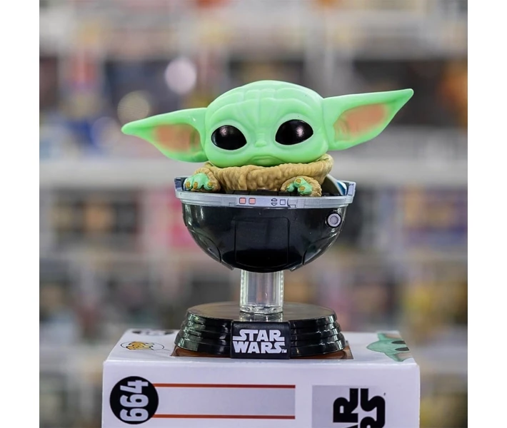 Фото - фігурки ігрові, персонажі мультфільмів Ігрова фігурка FUNKO POP! серії "Мандалорець" - МАЛЮК ҐРОГУ У ВІЗОЧКУ (76551)