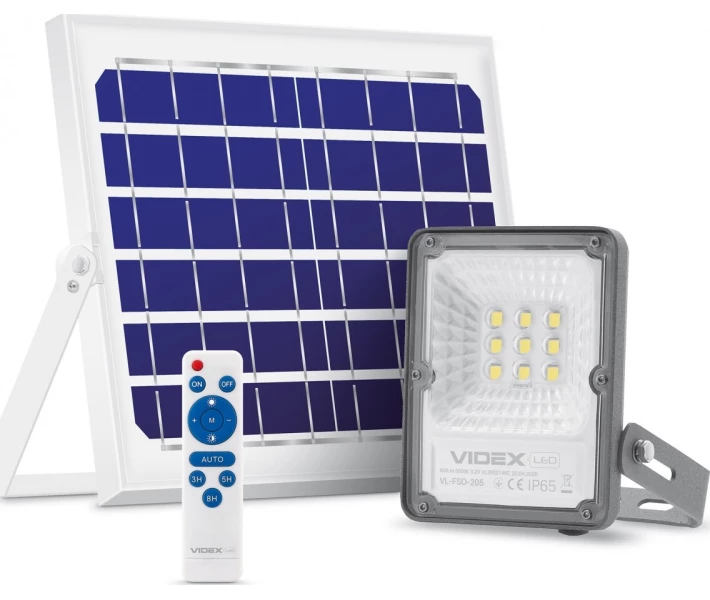 Фото - прожектор Прожектор акумуляторний VIDEX 10W 5000K 3.2V (VL-FSO-205)