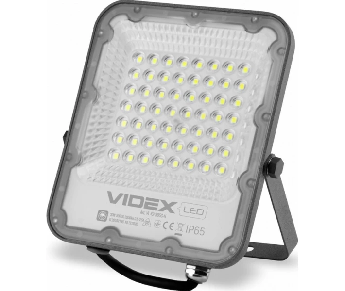 Фото - прожектор Прожектор VIDEX PREMIUM 30W 5000K 220V день-ніч (VL-F2-305g-N)